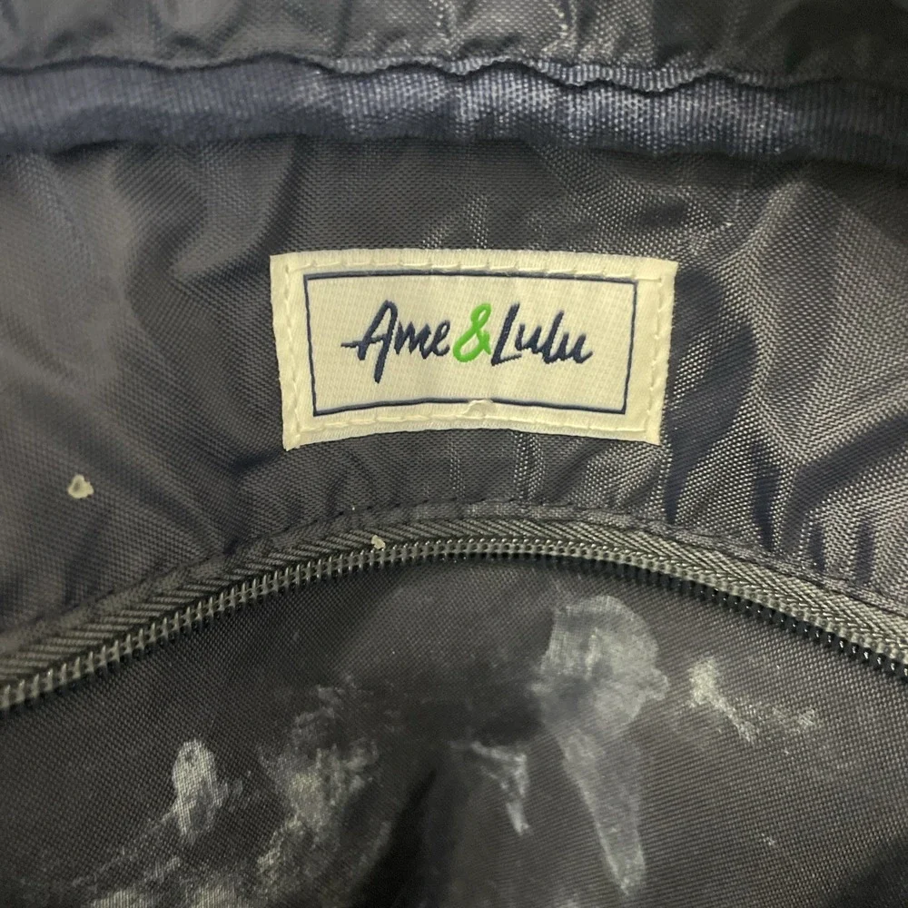 Ame & Lulu Hamptons Tennis Bag‎ Navy Blue